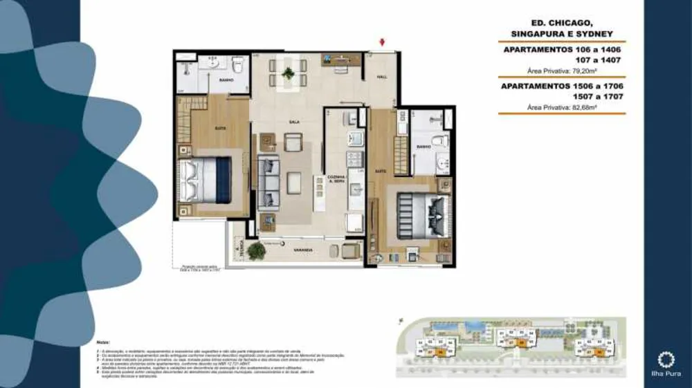 Apartamento, 2 quartos, 79 m² - Foto 2