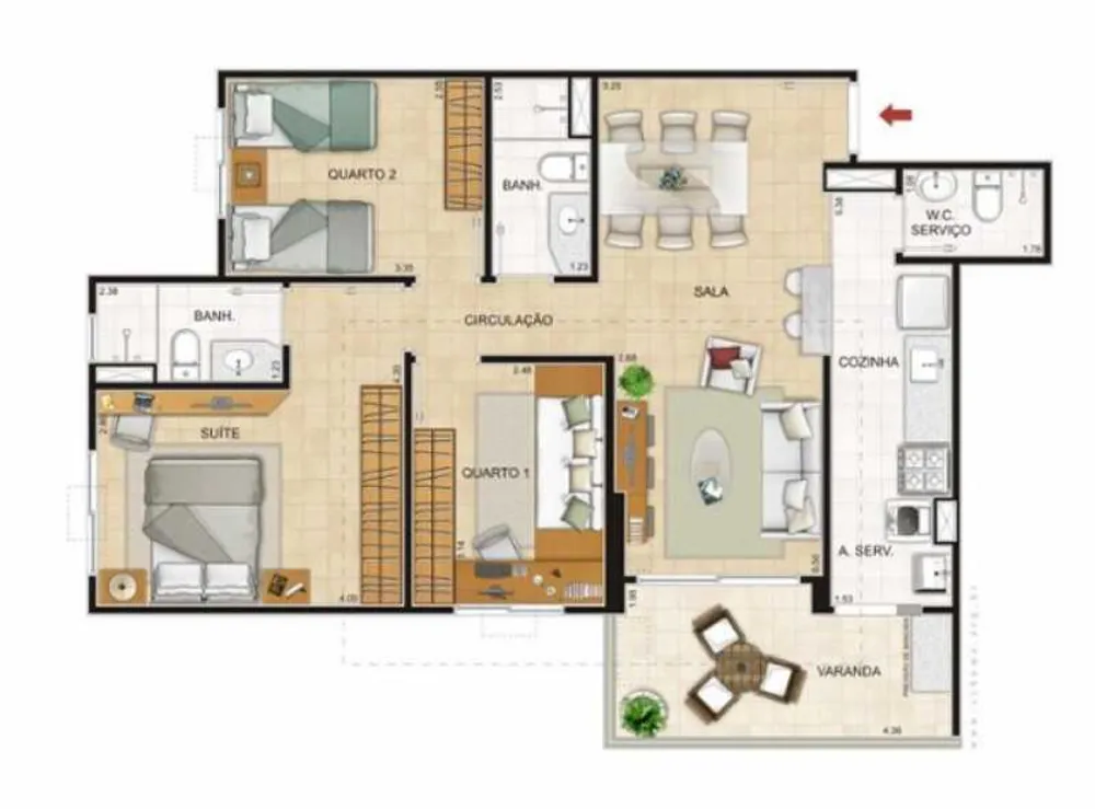 Apartamento, 3 quartos, 85 m² - Foto 6