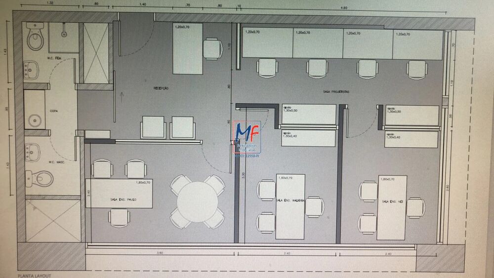 Sala-Conjunto, 62 m² - Foto 1