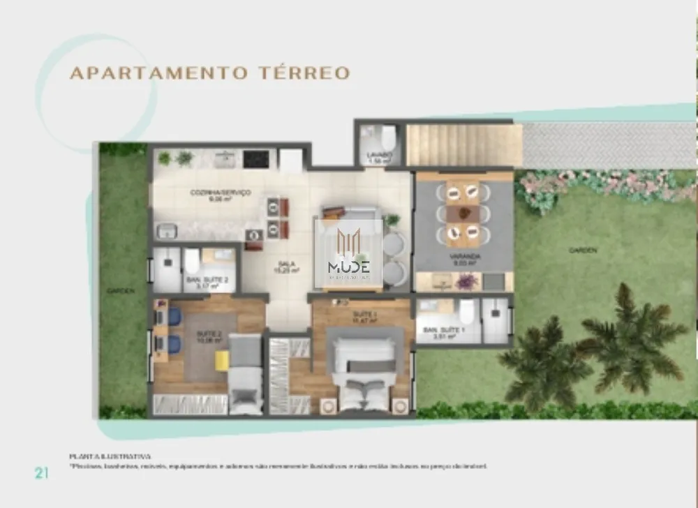 Apartamento, 2 quartos, 69 m² - Foto 2