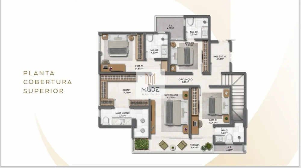 Apartamento, 4 quartos, 116 m² - Foto 6