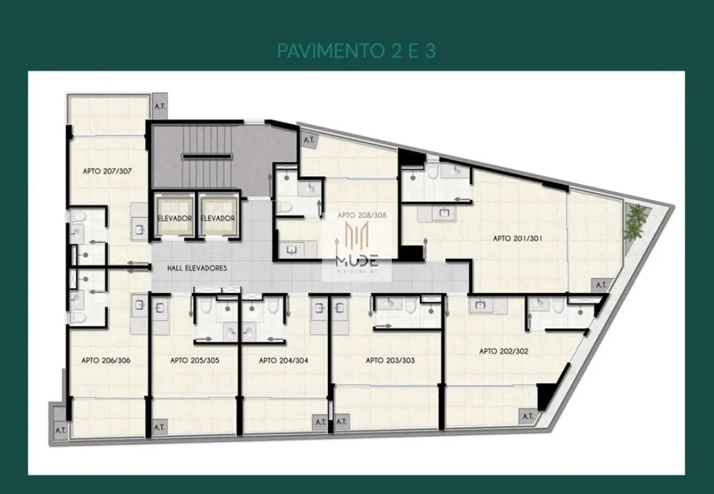 Apartamento, 1 quarto, 23 m² - Foto 6