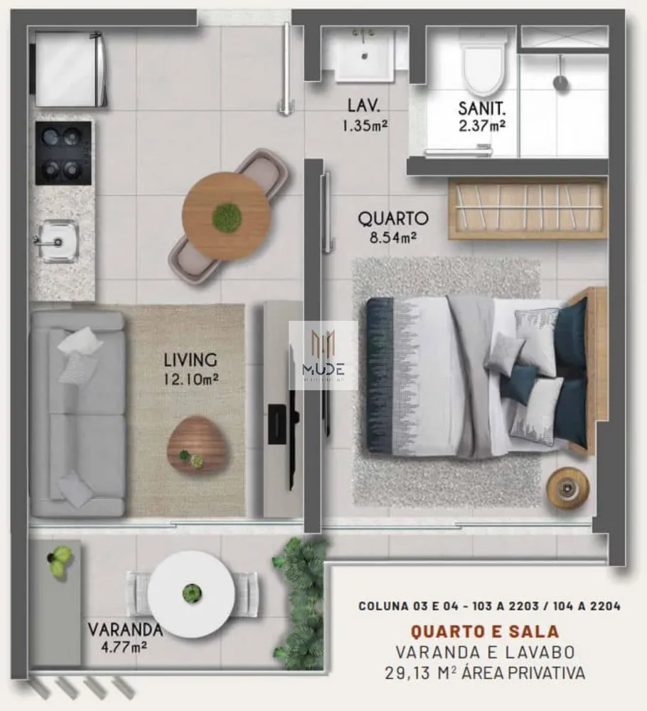 Apartamento, 2 quartos, 55 m² - Foto 8