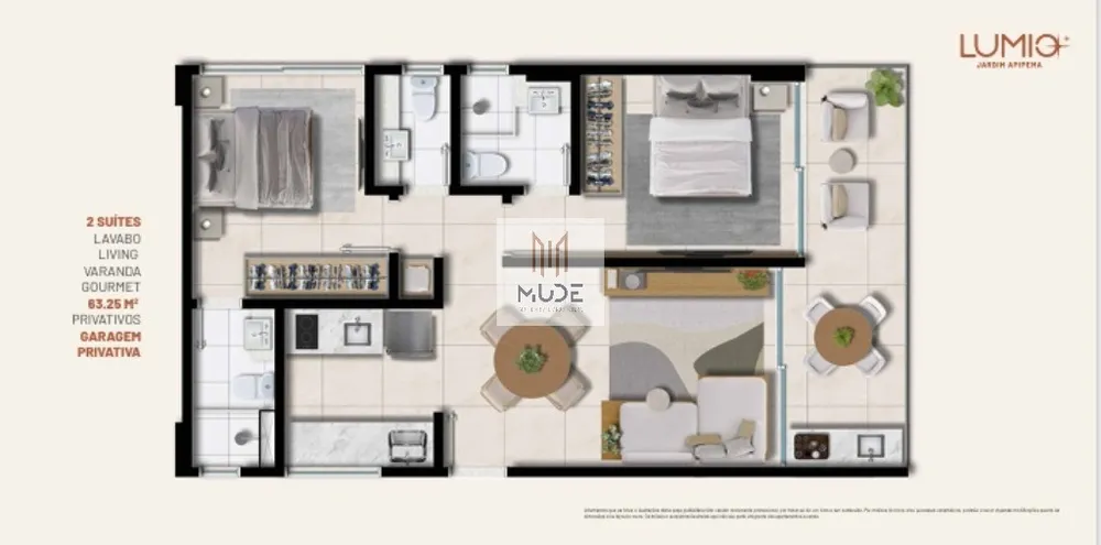 Apartamento, 2 quartos, 62 m² - Foto 12