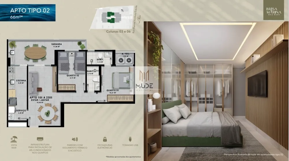 Apartamento, 2 quartos, 61 m² - Foto 8