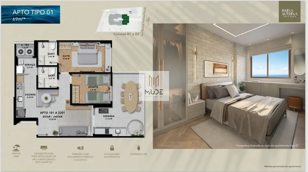 Apartamento, 2 quartos, 61 m² - Foto 6