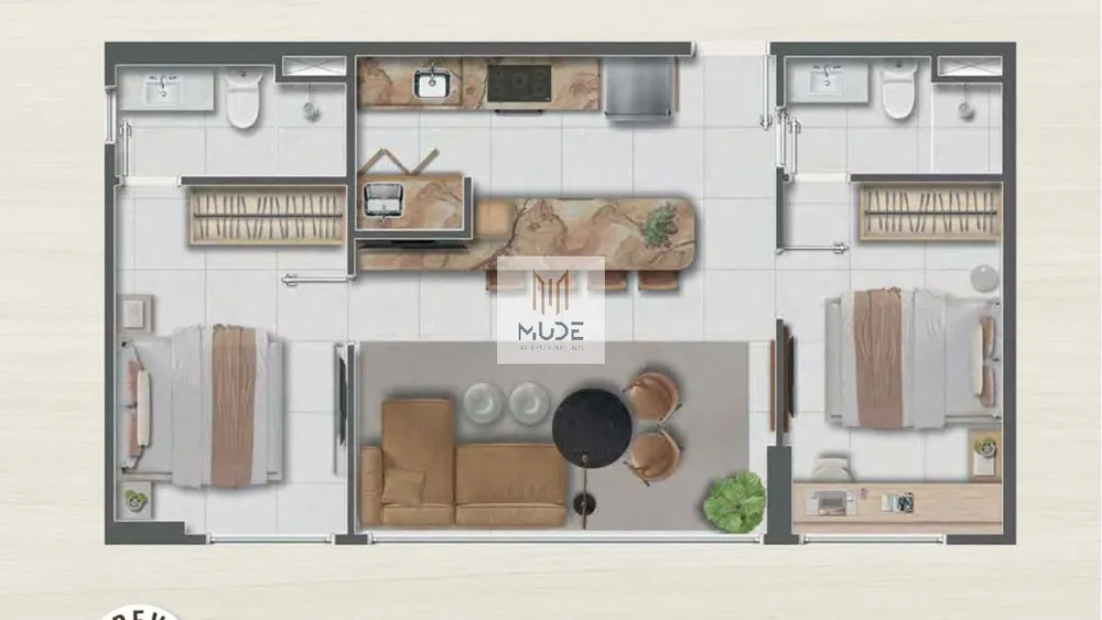 Apartamento, 2 quartos, 47 m² - Foto 2