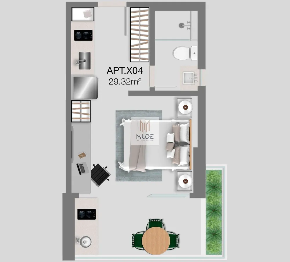 Apartamento, 1 quarto, 29 m² - Foto 5