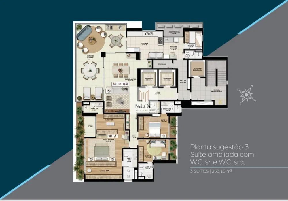 Apartamento, 4 quartos, 253 m² - Foto 12