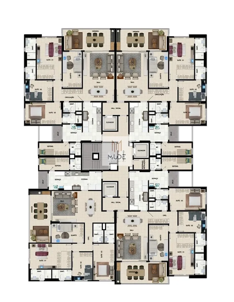 Apartamento, 4 quartos, 142 m² - Foto 2