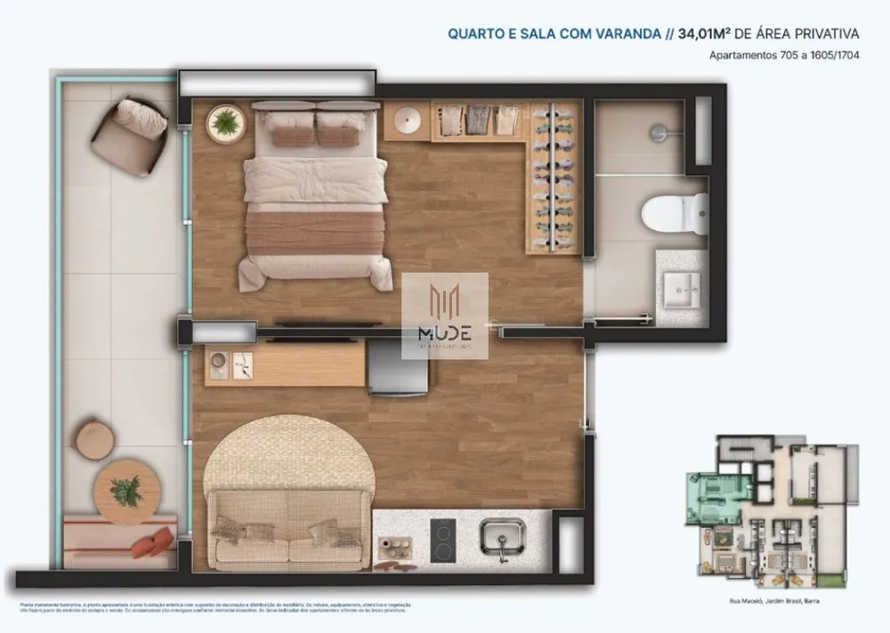 Apartamento, 1 quarto, 21 m² - Foto 8