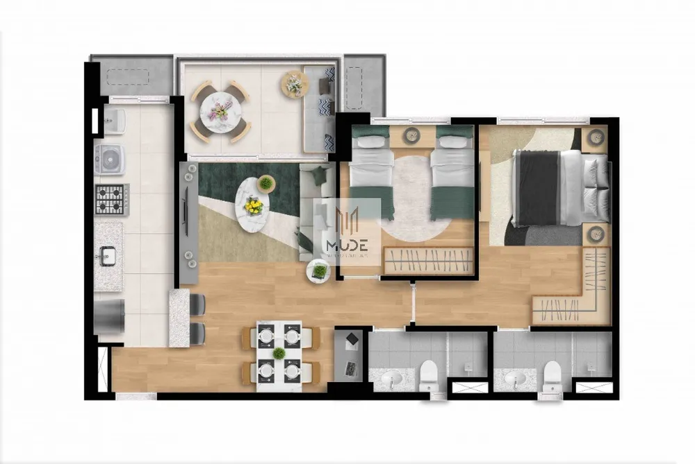 Apartamento, 2 quartos, 66 m² - Foto 11