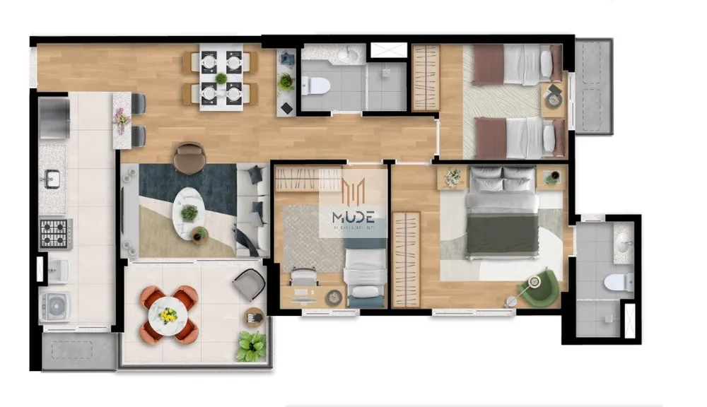 Apartamento, 2 quartos, 66 m² - Foto 9