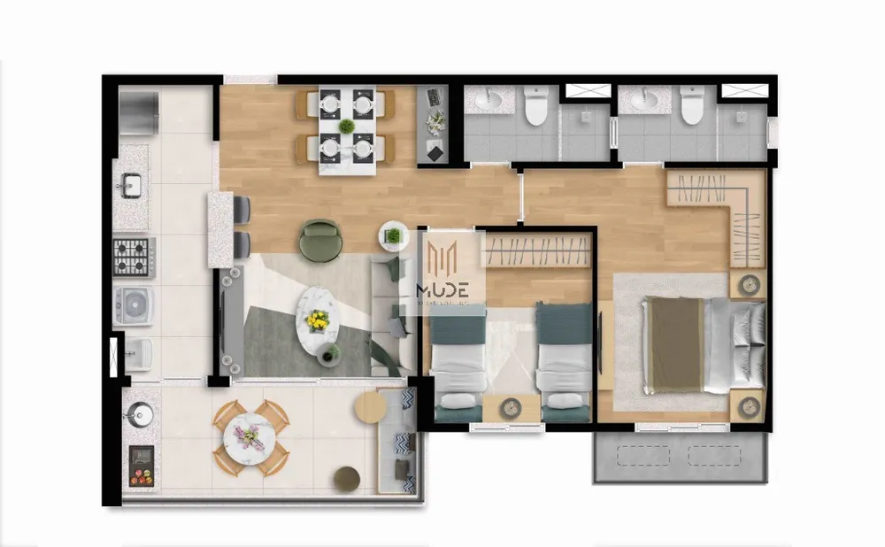 Apartamento, 2 quartos, 66 m² - Foto 12
