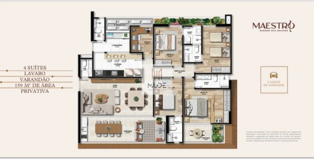 Apartamento, 4 quartos, 159 m² - Foto 8