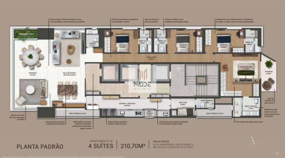 Apartamento, 4 quartos, 210 m² - Foto 4