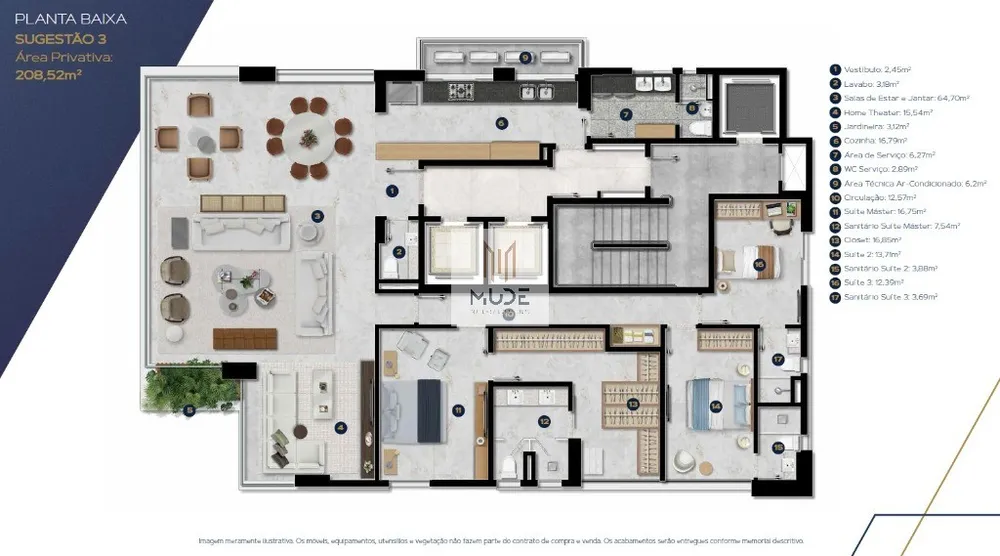 Apartamento, 4 quartos, 209 m² - Foto 2