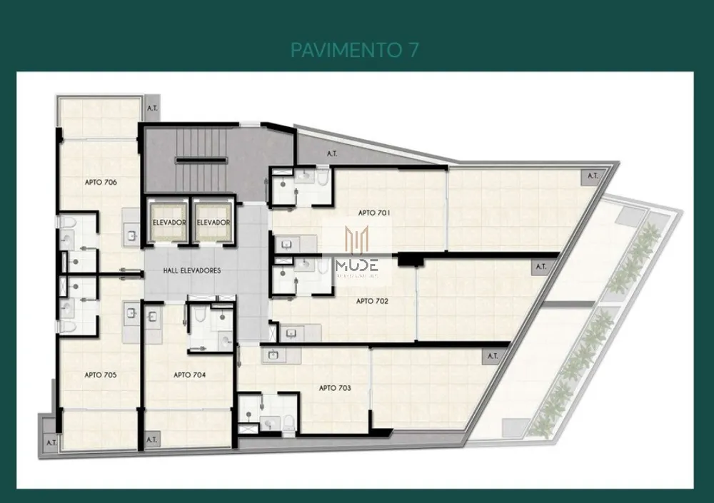 Apartamento, 1 quarto, 34 m² - Foto 4