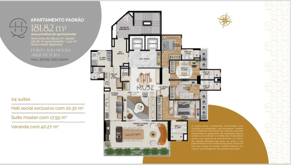 Apartamento, 4 quartos, 181 m² - Foto 12