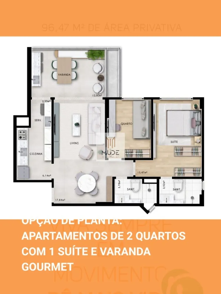 Apartamento, 2 quartos, 71 m² - Foto 6