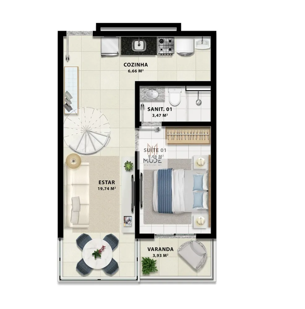 Apartamento, 2 quartos, 65 m² - Foto 1