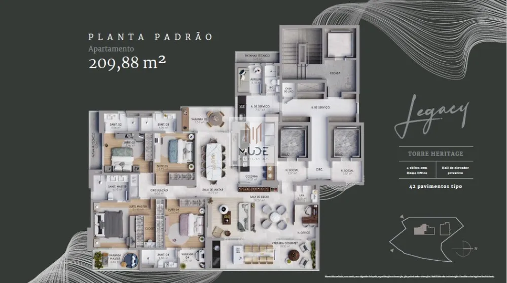 Apartamento, 4 quartos, 259 m² - Foto 9