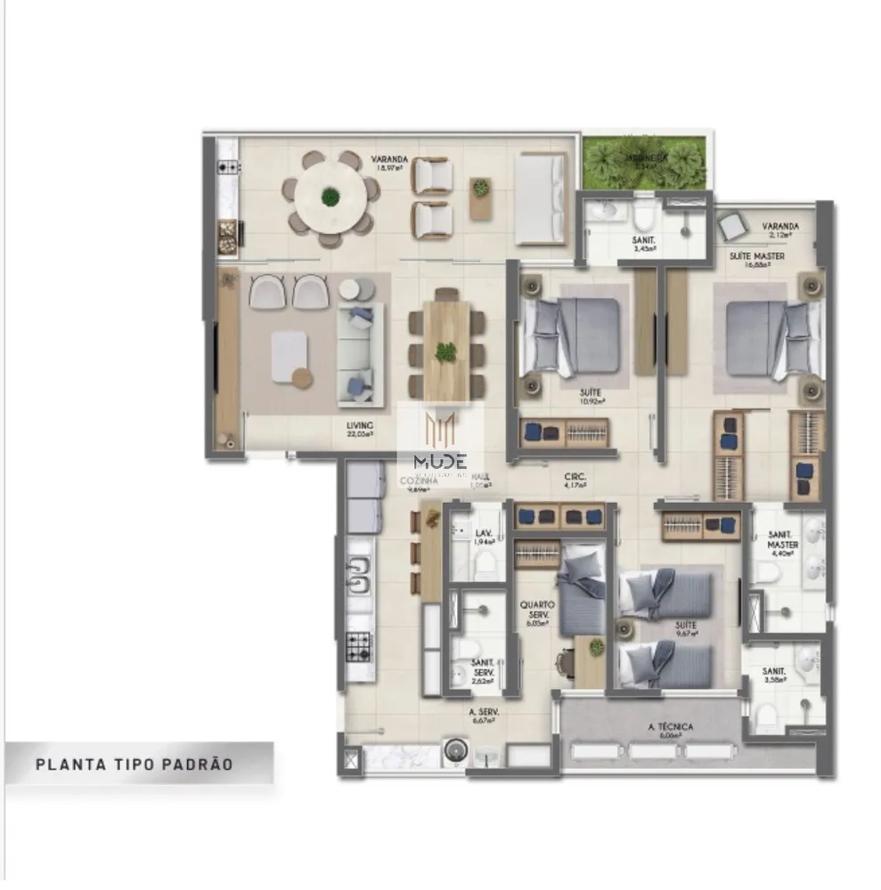 Apartamento, 3 quartos, 133 m² - Foto 12