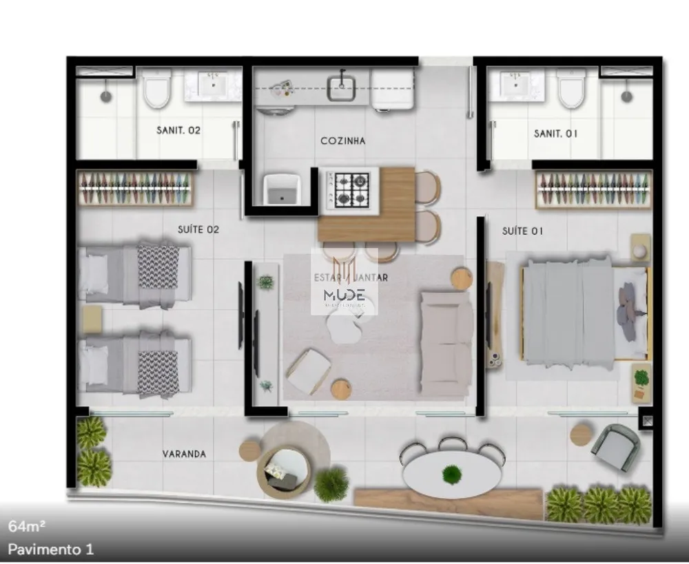 Apartamento, 1 quarto, 39 m² - Foto 8