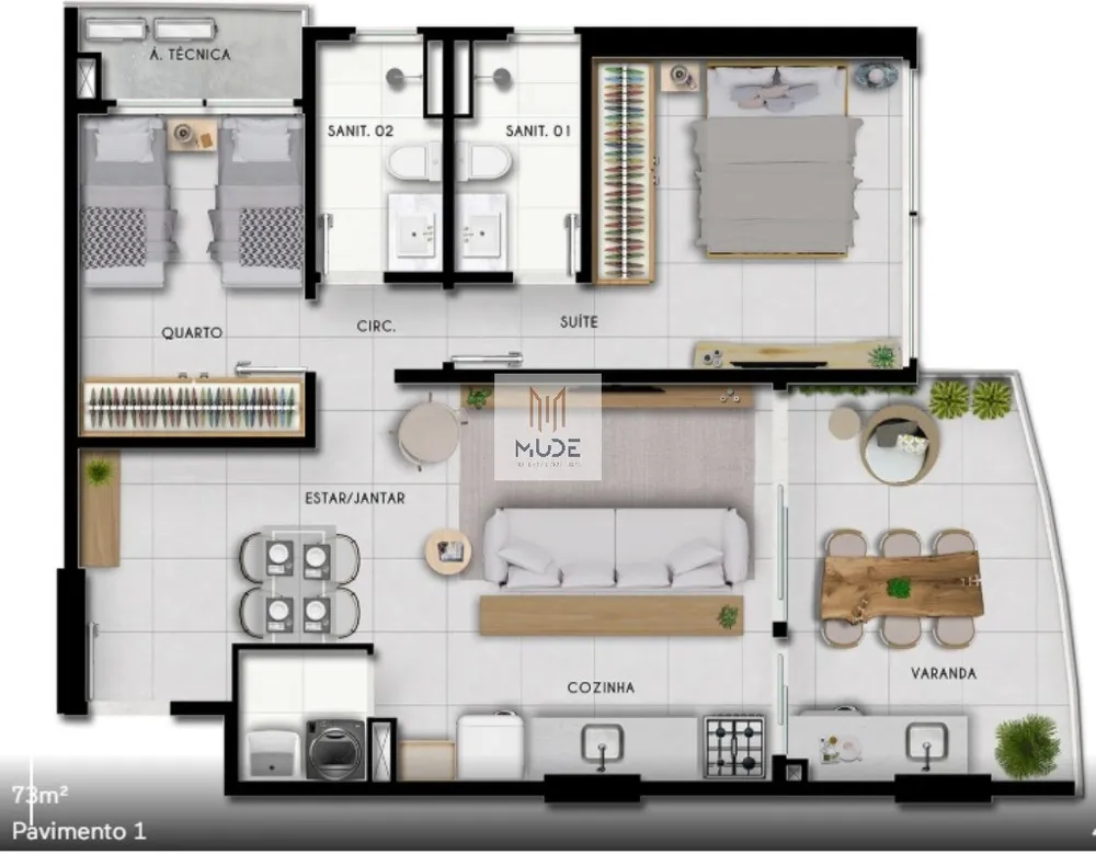 Apartamento, 2 quartos, 65 m² - Foto 10
