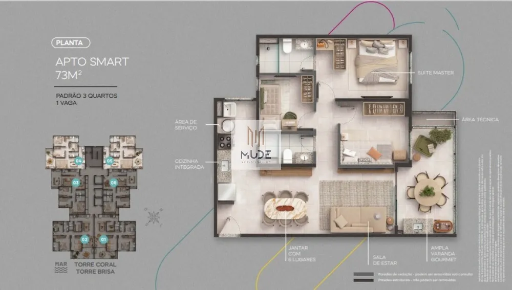 Apartamento, 3 quartos, 73 m² - Foto 8