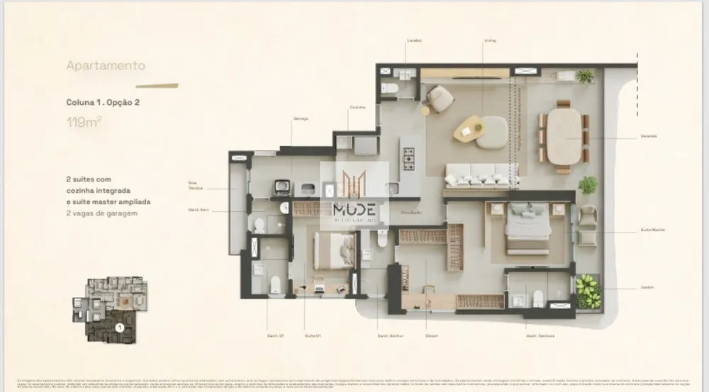 Apartamento, 3 quartos, 119 m² - Foto 11