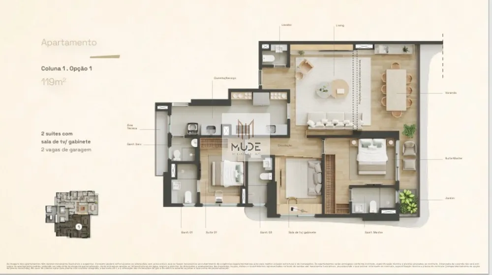 Apartamento, 3 quartos, 119 m² - Foto 10
