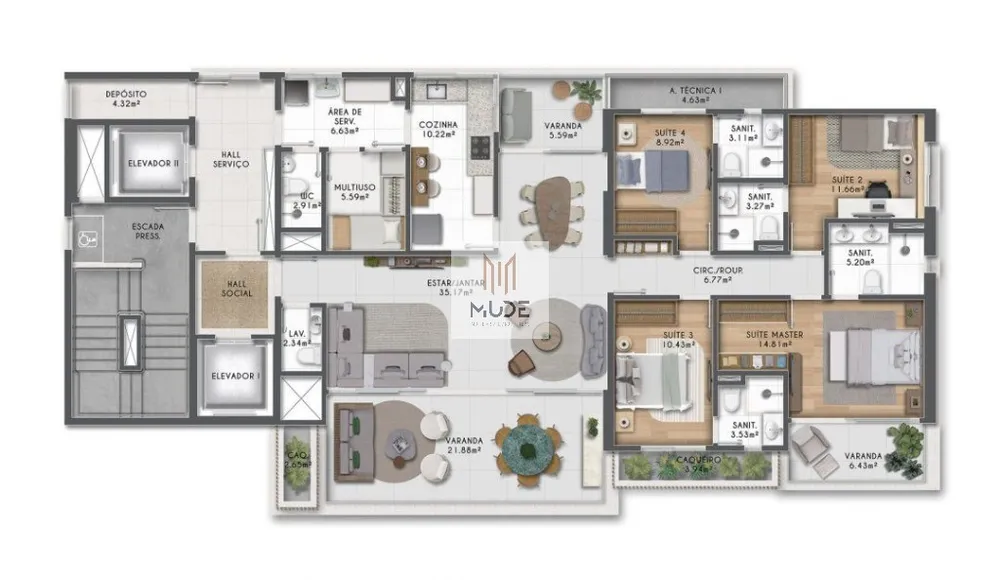 Apartamento, 4 quartos, 180 m² - Foto 10