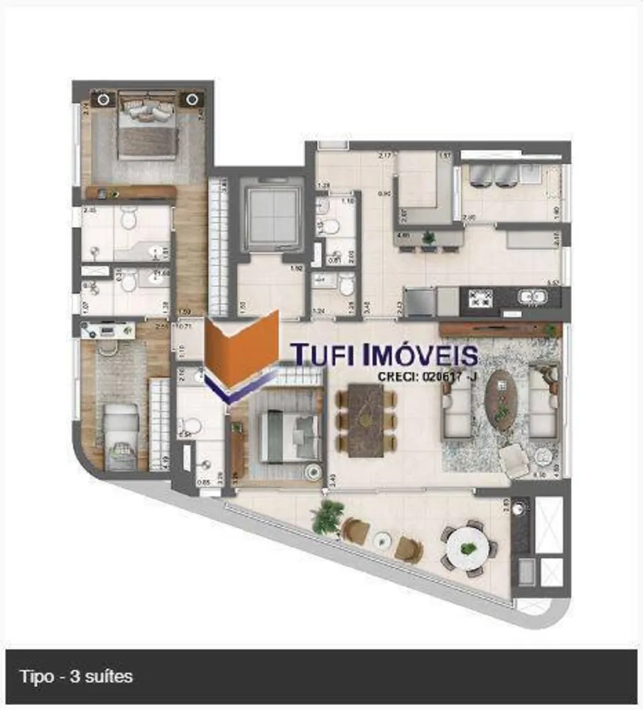 Apartamento, 3 quartos, 154 m² - Foto 2