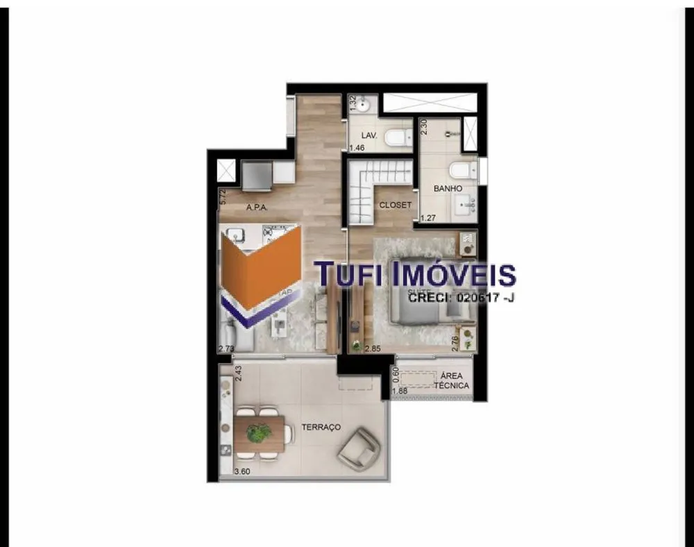 Apartamento, 1 quarto, 44 m² - Foto 11