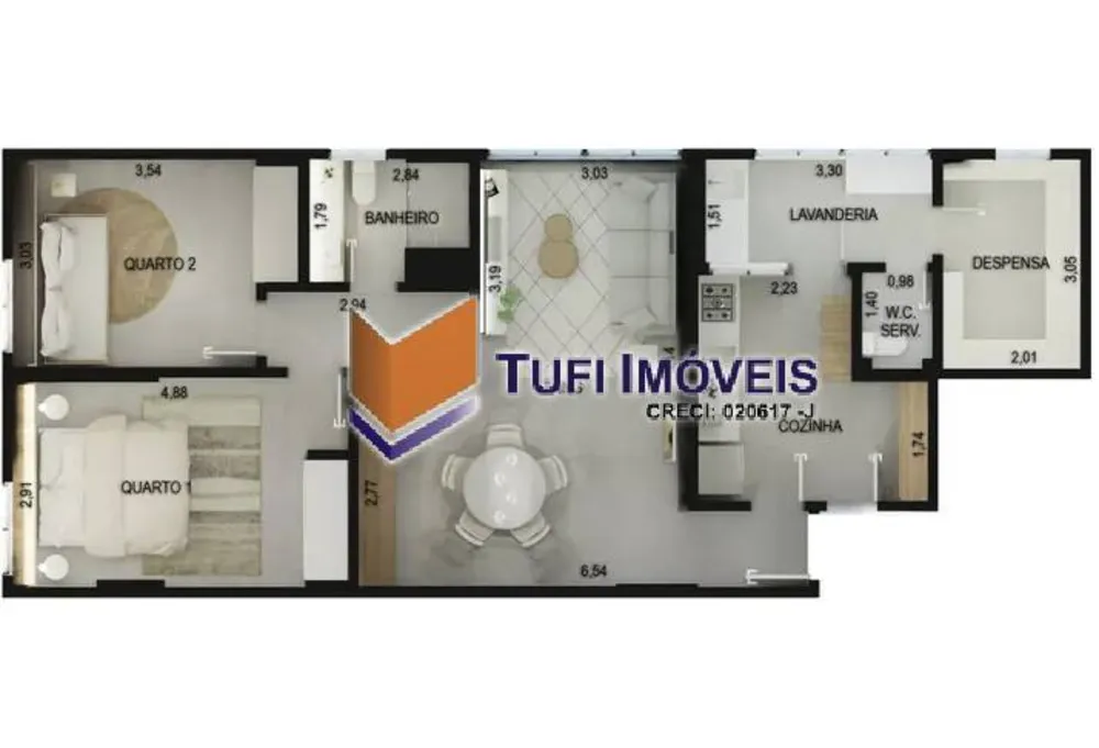 Apartamento, 2 quartos, 90 m² - Foto 8