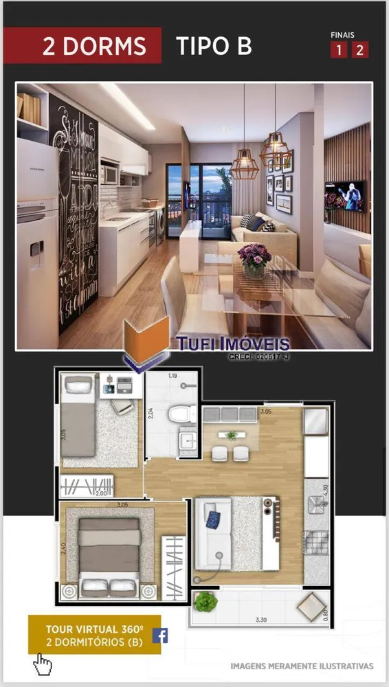 Apartamento, 2 quartos, 38 m² - Foto 4