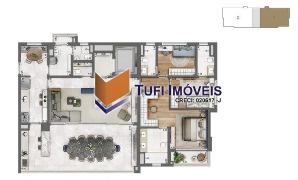 Apartamento, 3 quartos, 166 m² - Foto 2