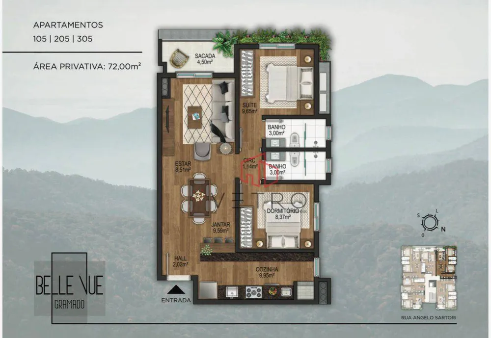 Apartamento, 2 quartos, 72 m² - Foto 11