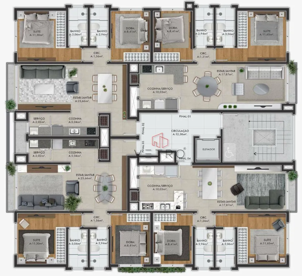 Apartamento, 1 quarto, 64 m² - Foto 6