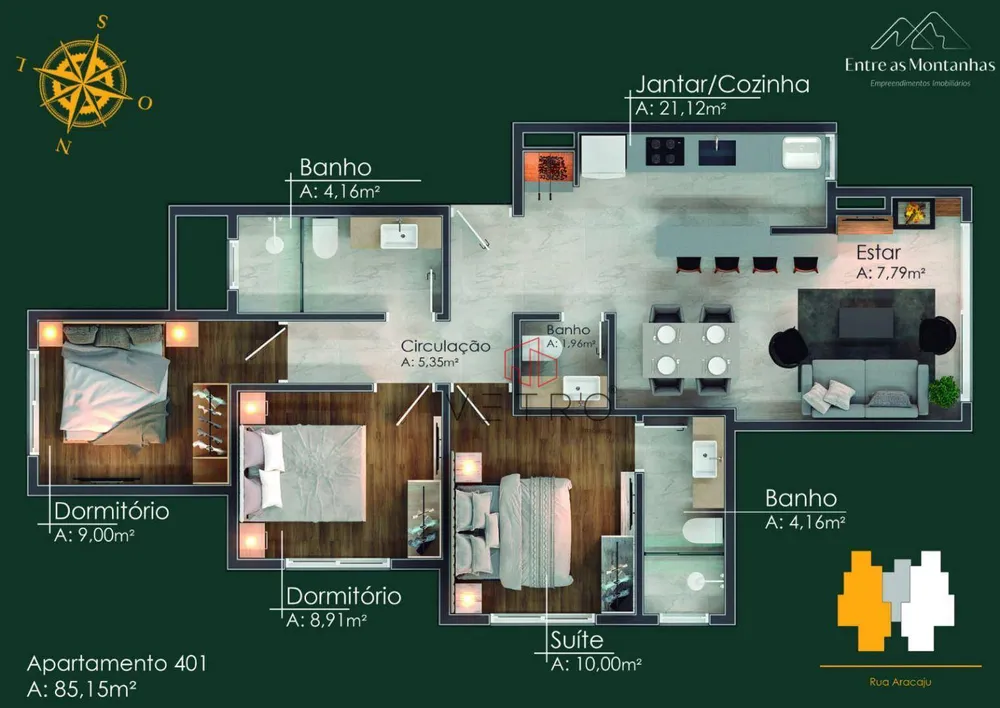 Apartamento, 3 quartos, 97 m² - Foto 3
