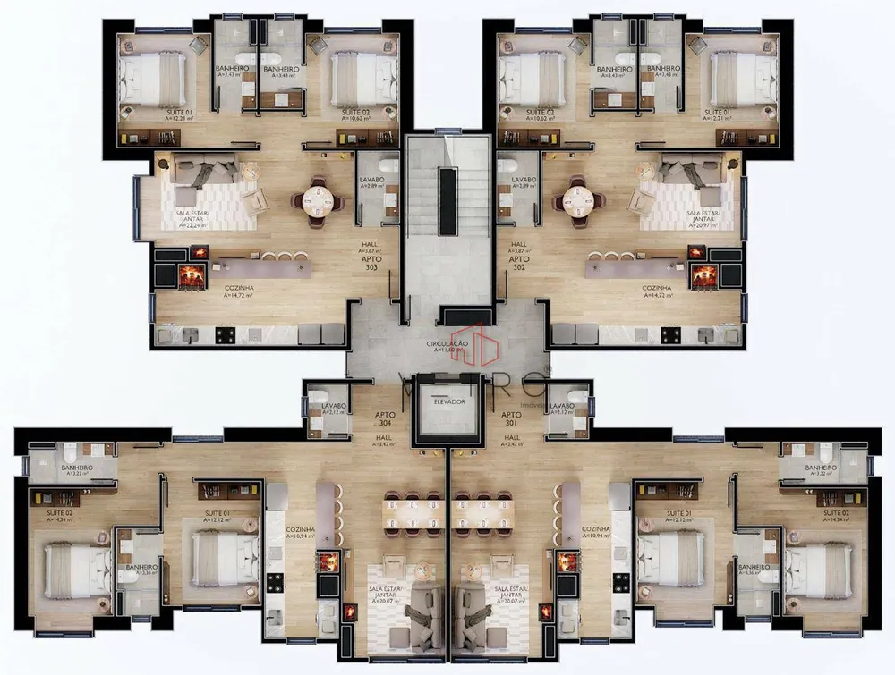 Apartamento, 2 quartos, 110 m² - Foto 7