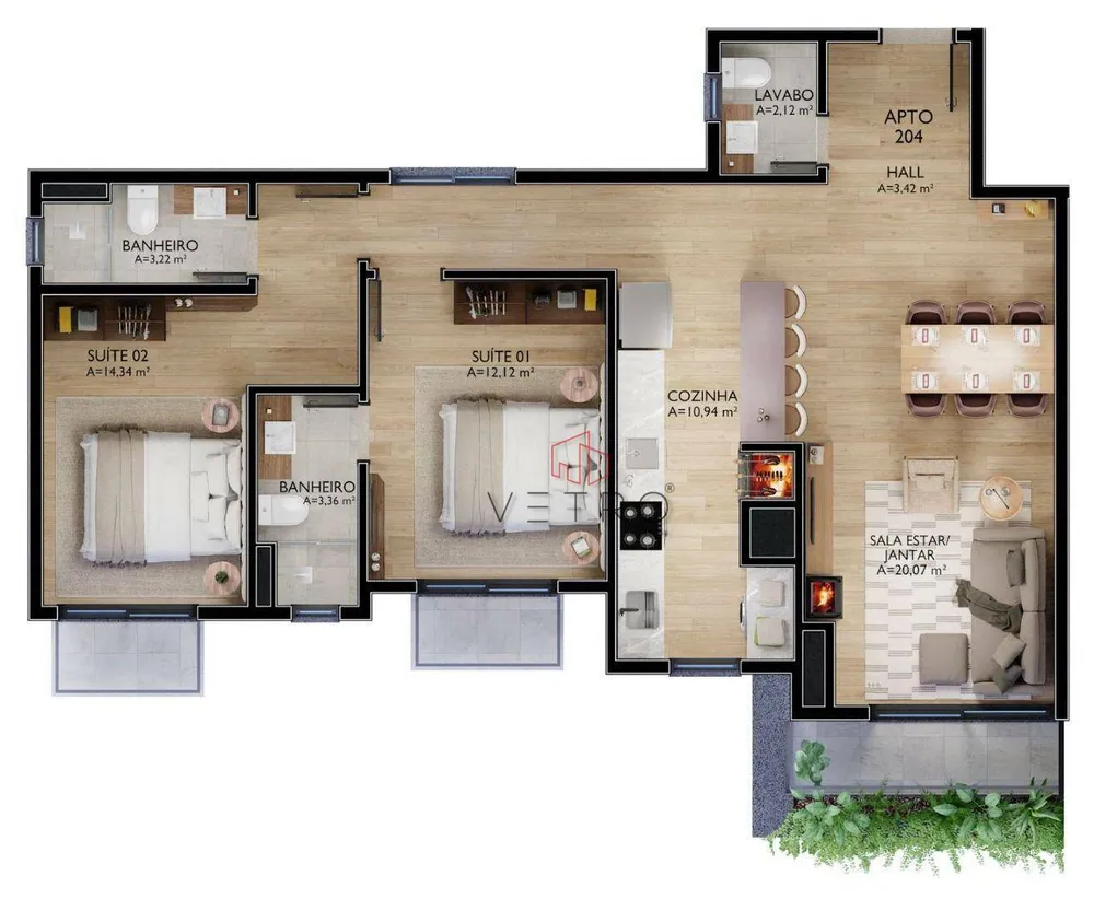 Apartamento, 2 quartos, 110 m² - Foto 5