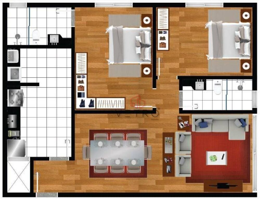 Apartamento, 2 quartos, 80 m² - Foto 4