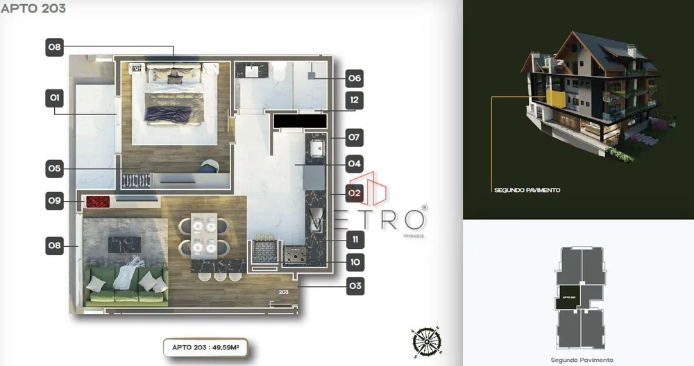 Apartamento, 2 quartos, 84 m² - Foto 1