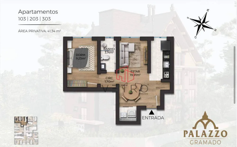Apartamento, 1 quarto, 53 m² - Foto 4