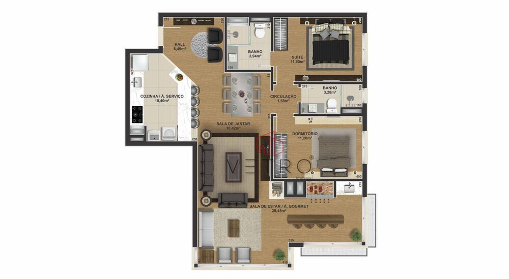 Apartamento, 2 quartos, 90 m² - Foto 7