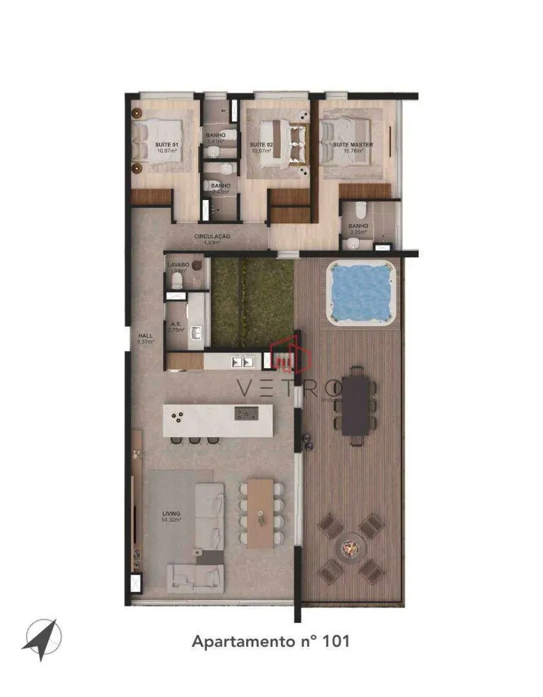 Apartamento, 3 quartos, 323 m² - Foto 5