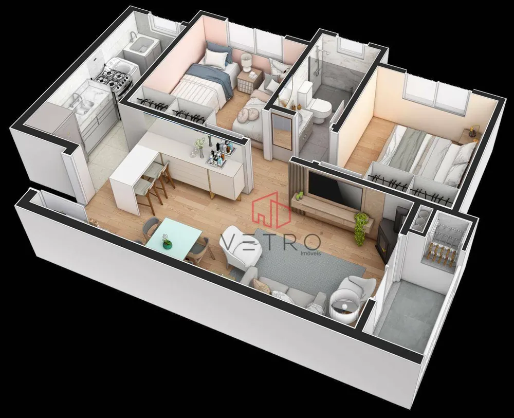 Apartamento, 2 quartos, 67 m² - Foto 4