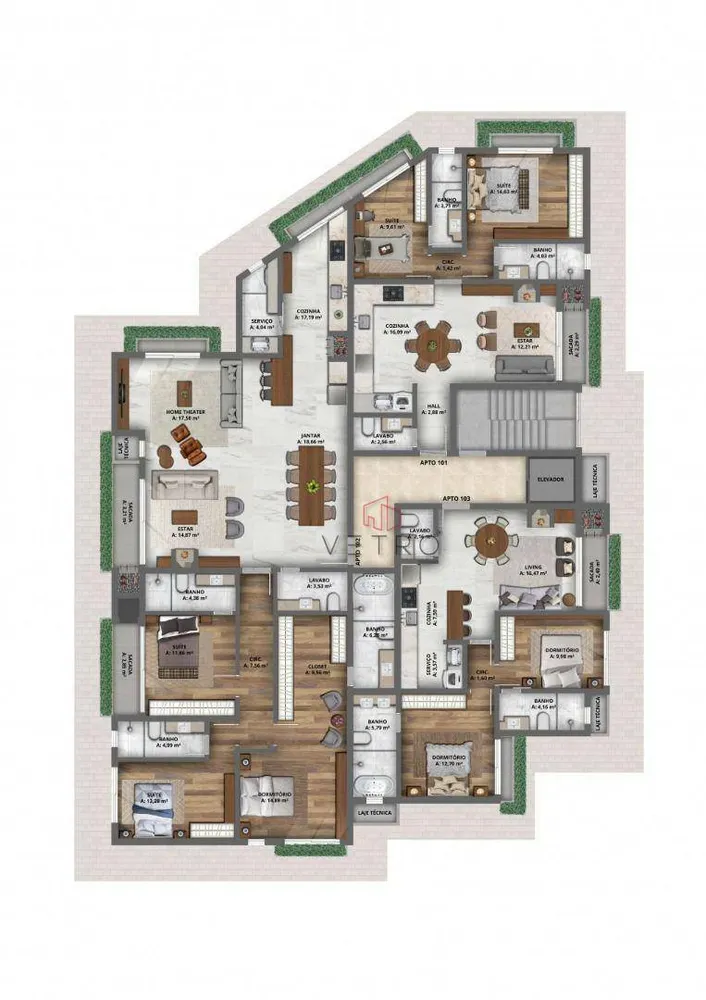 Apartamento, 3 quartos, 156 m² - Foto 5